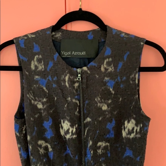 NWOT Yigal Azrouël silk zipper biz casual dress s2 - Picture 3 of 6